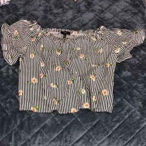 Off-the-shoulder women’s blouse